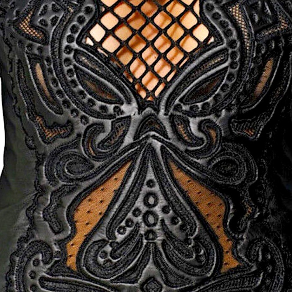 Ktz London Couture Designer Leather Dress - Size 00-2, Nwot View 5